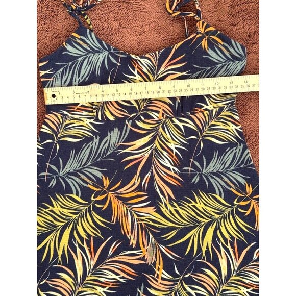 Tropical Leaf Print Dress Sleeveless, NWT, Small - Picture 7 of 8